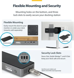StarTech.com USB-C Triple-Monitor Dockingstation