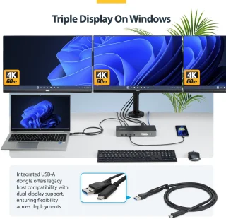 StarTech.com USB-C Triple-Monitor Dockingstation