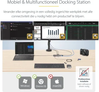 StarTech.com USB-C Triple Monitor Multiport Adapter