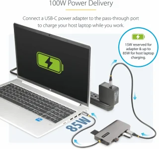 StarTech.com USB-C Triple Monitor Multiport Adapter
