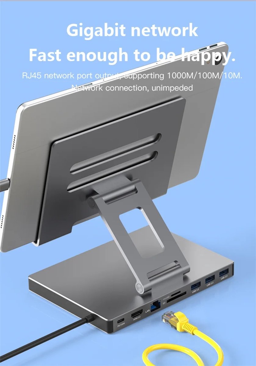 Stemily 11-in-1 Docking Station USB-C & USB 3.0