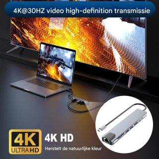 Wat vinden we goed aan de Strex 8-in-1 USB-C Hub Docking Station - Zwart