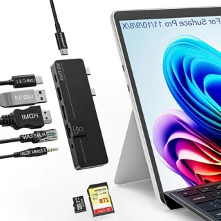 Surface docking station grijs