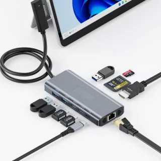 Surface docking station - Surface Hub adapter - zilvergrijs