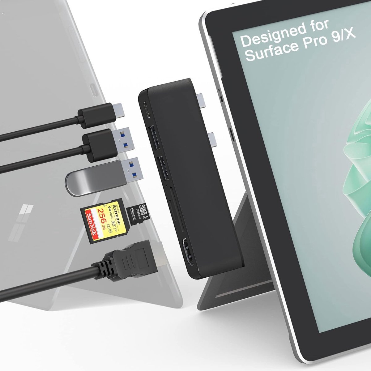 Surface Pro 9 Dockingstation USB-C Hub