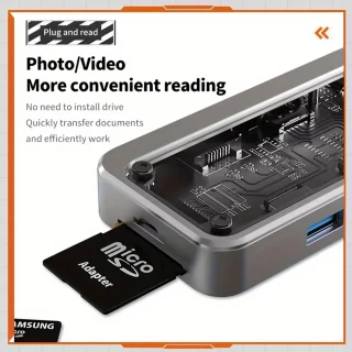 SW8V Type-C 8-in-1 USB-hub