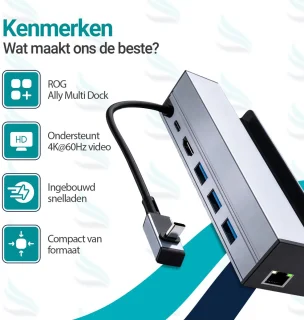 Wat vinden we goed aan de SwanX® Steam Deck Docking Station – Voor Steam Deck, ROG Ally en Legion Go