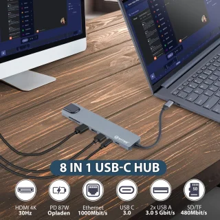 Switss USB C Hub 8-in-1