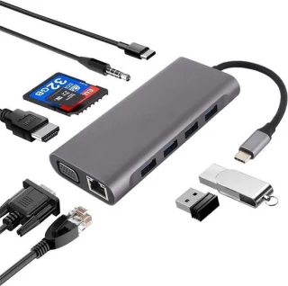 Sybra USB-C Dock 11-in-1 Docking Station