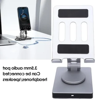 Tabletstandaard hub grijs