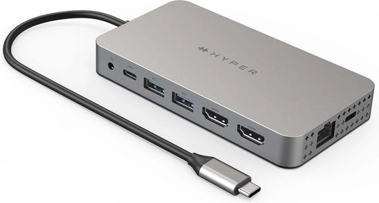 Targus 10-in-1 USB-C Hub Dual 4K HDMI Dockingstation