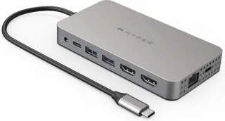Targus 10-in-1 USB-C Hub Dual 4K HDMI Dockingstation