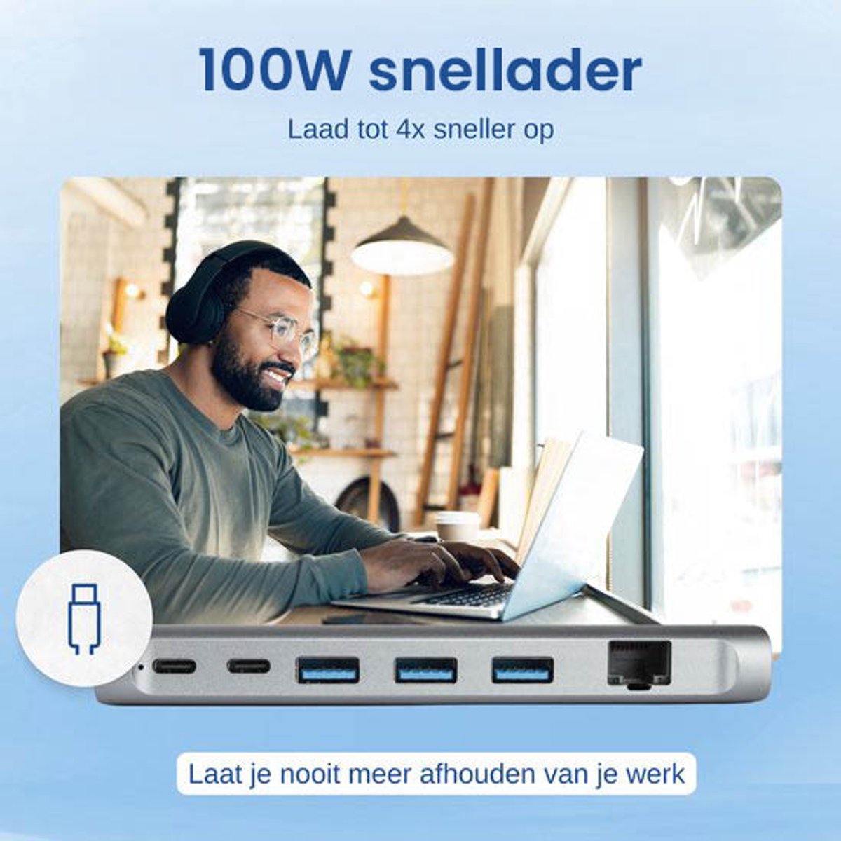 Techard 9-in-1 USB-C Hub Docking Station 2025