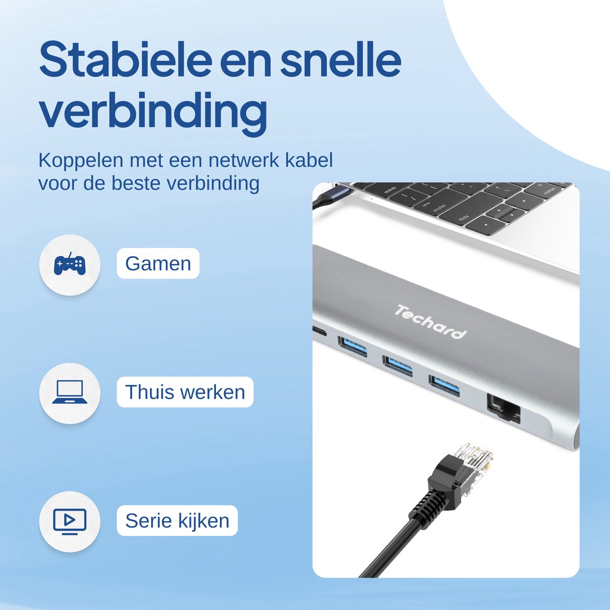 Techard 9-in-1 USB-C Hub Docking Station 2025
