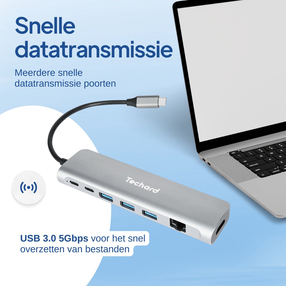 Techard 9-in-1 USB-C Hub Docking Station 2025