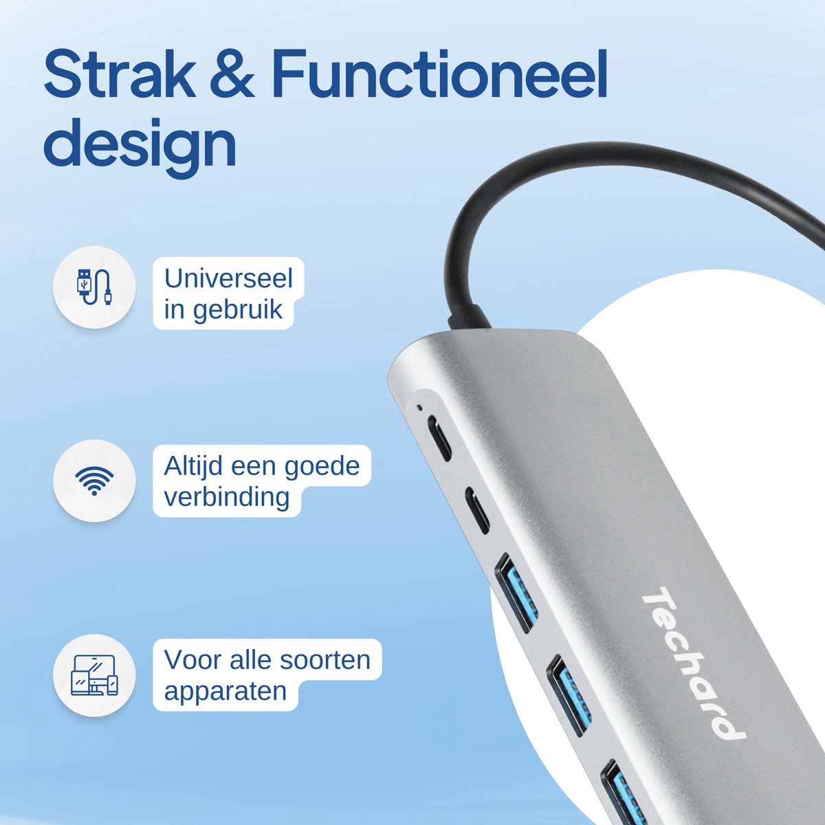 Techard 9-in-1 USB-C Hub Docking Station 2025