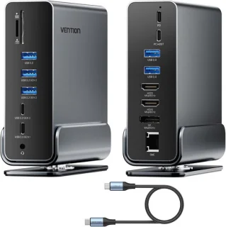 Thijox 15 in 1 USB-C Thunderbolt 4 docking station