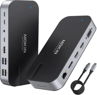 Thijox 16-in-1 usb-c laptop docking station
