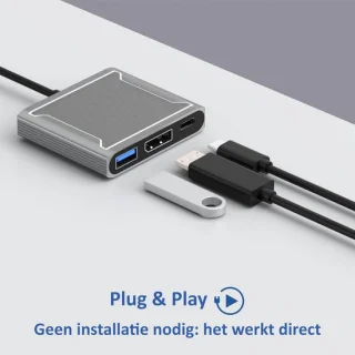 Thijox 3-in-1 usb-c adapter
