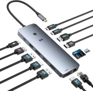 Thijox docking station voor 3 monitoren