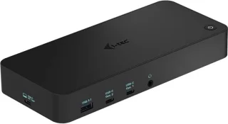 Thijox usb 3.0/usb-c 4k triple monitor docking station 100w