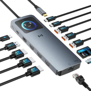 Thijox - usb c docking station 13 in 1