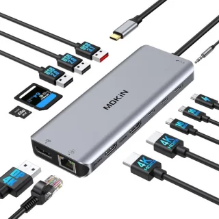 Thijox usb c docking station triple display