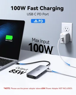 Thijox usb c dockingstation 8 in 1 multiport adapter