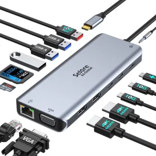 Thijox usb c dual hdmi dockingstation