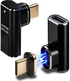 Thijox usb-c magneetadapter 90 graden 2 stuks