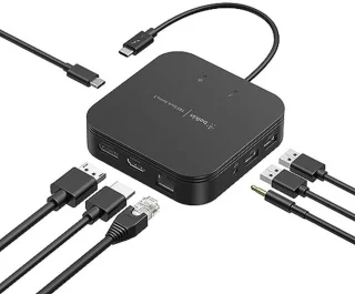 Thunderbolt 3 Dock voor 2 monitoren