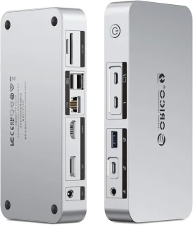 Thunderbolt 4 Dockingstation USB-C Hub Zilver