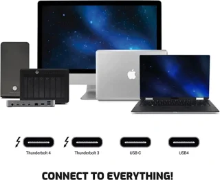Thunderbolt 4 kabel 100W 8K 40Gbit/s Intel