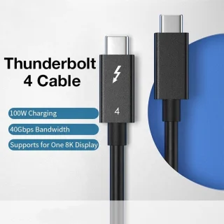 Thunderbolt 4 kabel 100W 8K 40Gbit/s Intel