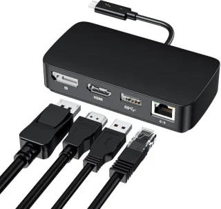 Thunderbolt docking station voor dubbele monitor