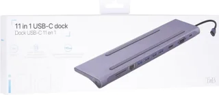 T'nB DOCKUSBC11 Laptop Dock USB-C Zilver