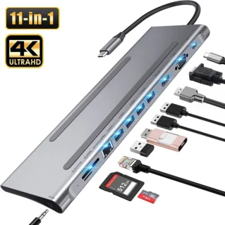 T'nB DOCKUSBC11 Laptop Dock USB-C Zilver