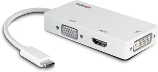 Triple display converter USB C adapter - zwart