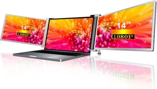 Triple Monitor 14 inch Uitbreidingsscherm voor laptop