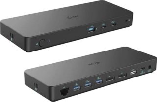 Krachtige en compacte triple-monitor dock met 100W power delivery