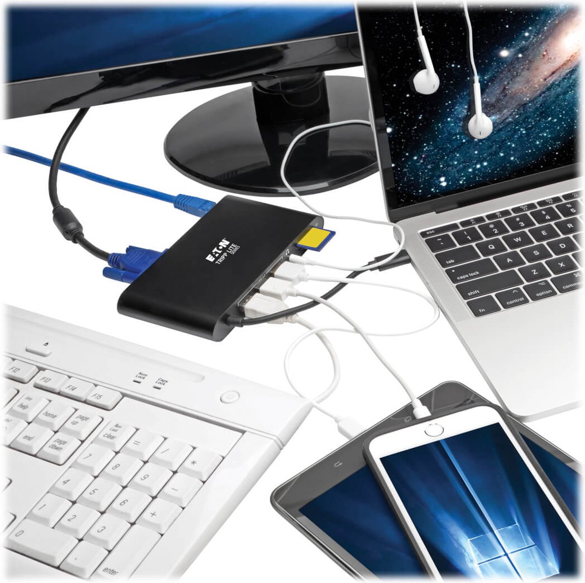 Tripp-Lite U442-DOCK1-B USB-C Laptop Docking Station Black