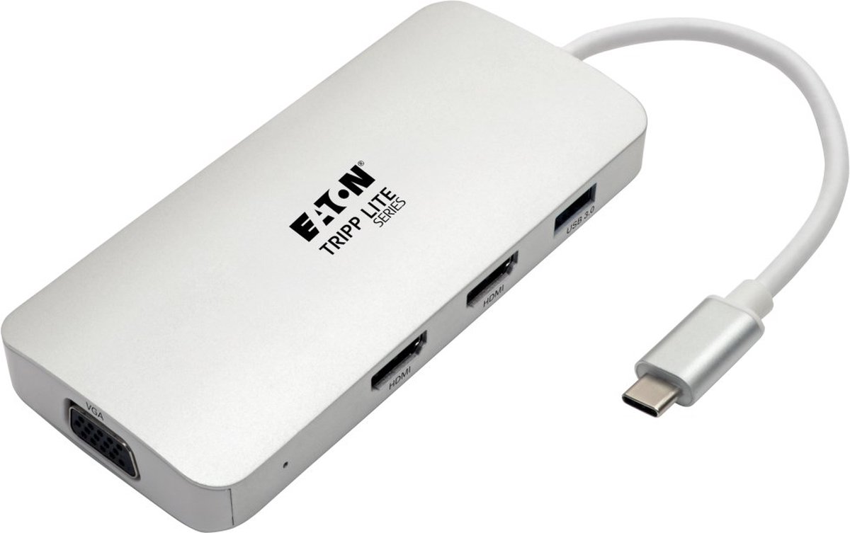 Tripp Lite U442-DOCK12-S USB-C Docking Station Silver
