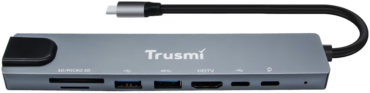 Trusmi DS01-02 8-in-1 USB-C Dockingstation