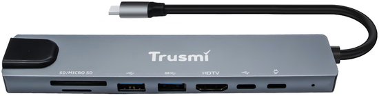 Trusmi DS01-02 8-in-1 USB-C Dockingstation
