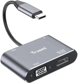 Trusmi DS01-03 4-in-1 USB-C Adapter