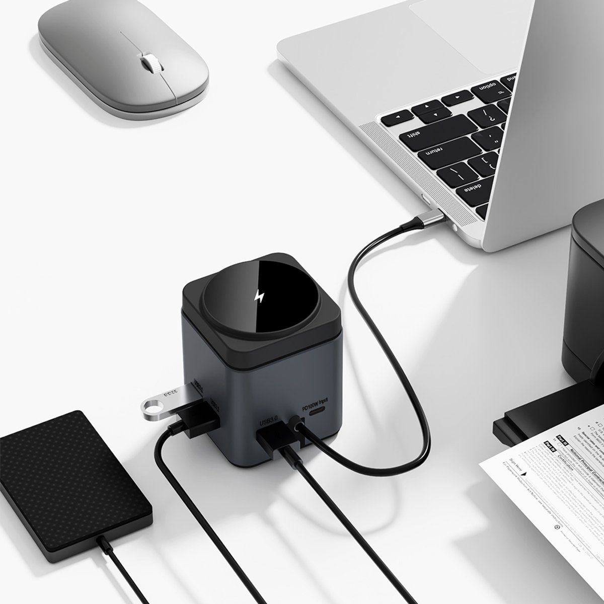 Type-C 9-in-1 Docking Station USB-C Hub