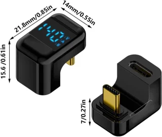 Type C adapter bus naar stekker zwart