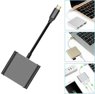 Type-C-adapter - converterhub - grijs