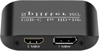 Type-C adapter splitterstation zwart