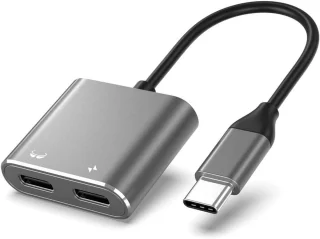 Type-C Docking Hub - AR Oplaadadapter - Snelle Dataoverdracht - PD100W Snelladen - 4K60Hz Uitvoer - Spacegrijs